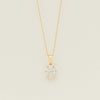 18ct Yellow Gold 1.20ct Diamond Lotus Pendant - Necklace - Walker & Hall