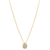 9ct Yellow Gold Diamond Pear Saturn Pendant-Necklace-Walker & Hall