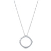 18ct White Gold Diamond Eos Pendant-Necklace-Walker & Hall