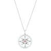 18ct White Gold .10ct Pink Diamond Necklace-Necklace-Walker & Hall