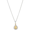 18ct White & Yellow Gold .33ct Yellow Diamond Pendant-Necklace-Walker & Hall