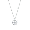 18ct White Gold Polaris Star Necklace-Necklace-Walker & Hall