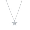 18ct White Gold .64ct Diamond Star Pendant-Necklace-Walker & Hall