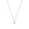 18ct White Gold .61ct Reclaimed Diamond Lily Pendant-Necklace-Walker & Hall