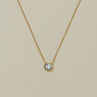 18ct Yellow Gold 1.00ct Diamond Dawn Pendant - Necklace - Walker & Hall