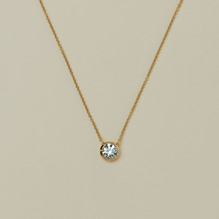 18ct Yellow Gold 1.00ct Diamond Dawn Pendant - Necklace - Walker & Hall