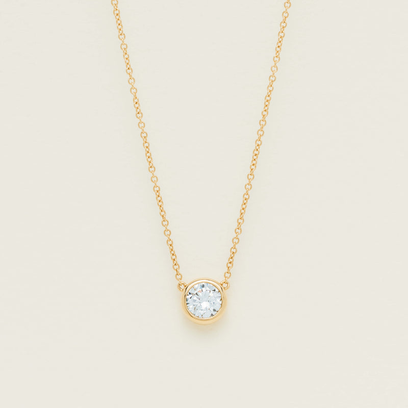 18ct Yellow Gold 1.01ct Diamond Natalia Pendant
