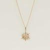 Vintage 9ct Rose Gold Diamond & Pearl Starburst Pendant - Necklace - Walker & Hall