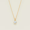 18ct Yellow Gold 1.00ct Diamond Lily Pendant