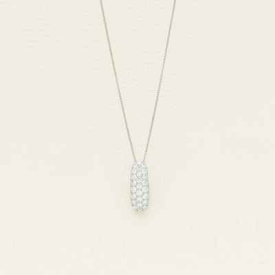 Deja Vu Platinum 1.00ct Diamond Pave Pendant