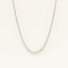 Deja Vu Platinum 7.00ct Diamond Graduated Necklace