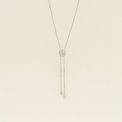 Deja Vu 18ct White Gold .30ct Diamond Chaumet Necklace