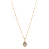 18ct Yellow Gold Morganite & Diamond Mini Sierra Pendant-Necklace-Walker & Hall
