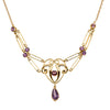 Vintage 15ct Yellow Gold Amethyst Pendant-Necklace-Walker & Hall