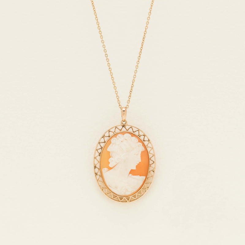 Deja Vu 9ct Rose Gold Cameo Pendant - Necklace - Walker & Hall