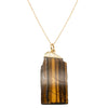 Deja Vu 9ct Yellow Gold Tiger's Eye Pendant - Necklace - Walker & Hall