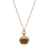 Deja Vu 9ct Yellow Gold Glass Mini Spinner Pendant - Necklace - Walker & Hall