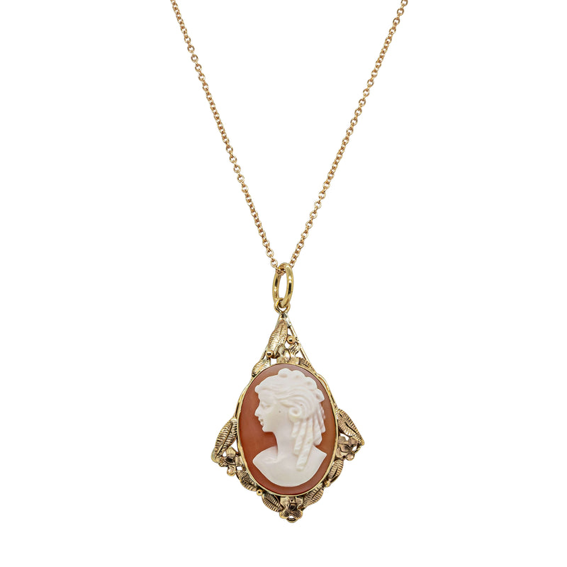 Deja Vu 8ct Yellow Gold Cameo Pendant - Necklace - Walker & Hall