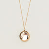 Deja Vu 9ct Rose Gold Engraved Round Locket with Chain - Necklace - Walker & Hall