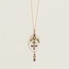 Vintage 9ct Rose Gold Amethyst & Seed Pearl Pendant - Necklace - Walker & Hall