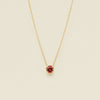 18ct Pink Tourmaline Mini Octavia Pendant with Chain - Necklace - Walker & Hall