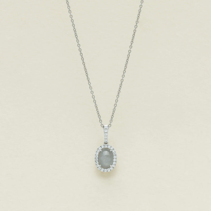18ct White Gold 2.24ct Star Sapphire Mini Sierra Pendant