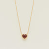 18ct Yellow Gold 1.70ct Ruby Heart Natalia Pendant