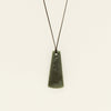 NZ Greenstone 48.3mm Toki Pendant on Black Cord - Necklace - Walker & Hall