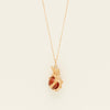 Deja Vu 9ct Yellow Gold Eagle Claw with Carnelian Pendant - Necklace - Walker & Hall