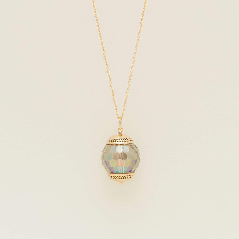 Deja Vu 9ct Yellow Gold Glass Lantern Pendant - Necklace - Walker & Hall