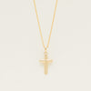 9ct Yellow Gold Cross Pendant - Necklace - Walker & Hall