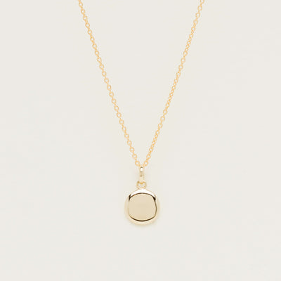 9ct Yellow Gold Mini Pebble Pendant - Necklace - Walker & Hall