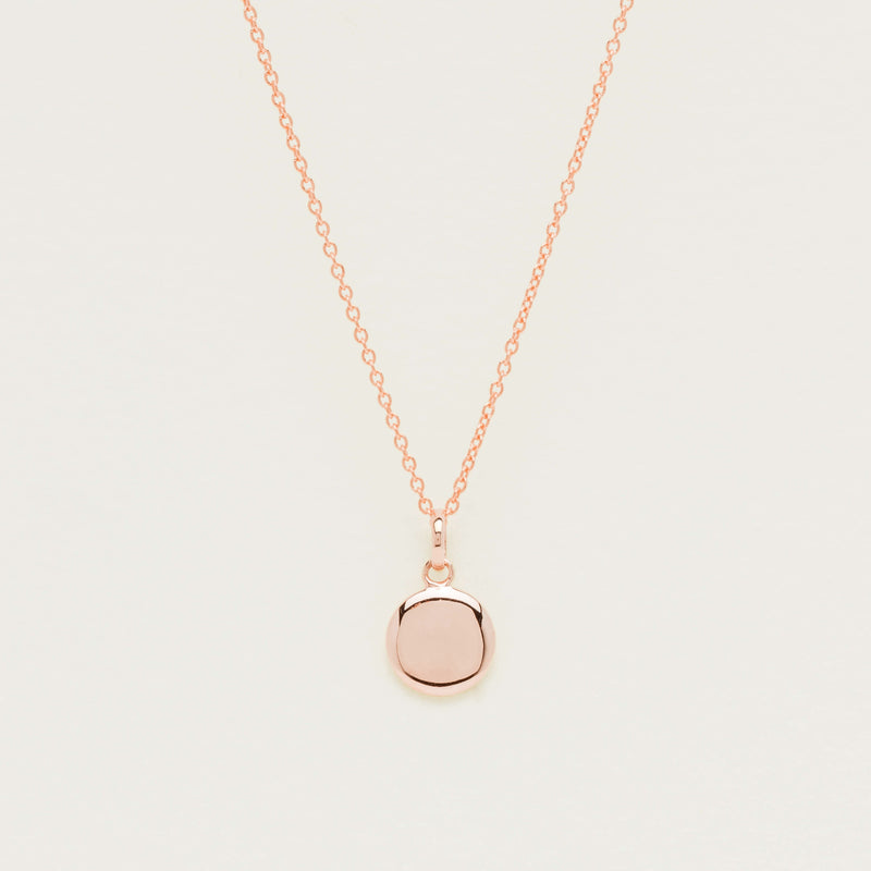9ct Rose Gold Mini Pebble Pendant - Necklace - Walker & Hall