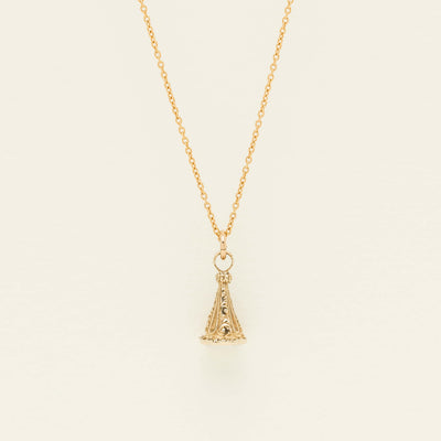 Deja Vu 9ct Yellow Gold Seal Pendant With Chain - Necklace - Walker & Hall