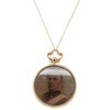 Vintage 10ct Yellow Gold Glass Open Locket-Necklace-Walker & Hall