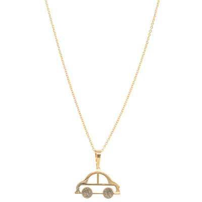 Deja Vu 18ct Yellow Gold Car Pendant-Necklace-Walker & Hall