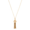 Vintage 8ct Rose Gold Tassel Pendant-Necklace-Walker & Hall