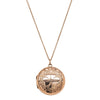 Deja Vu 9ct Rose Gold Round Locket with Shamrock - Necklace - Walker & Hall