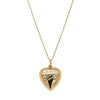 Deja Vu 9ct Rose Gold Engraved Heart Locket with Chain - Necklace - Walker & Hall