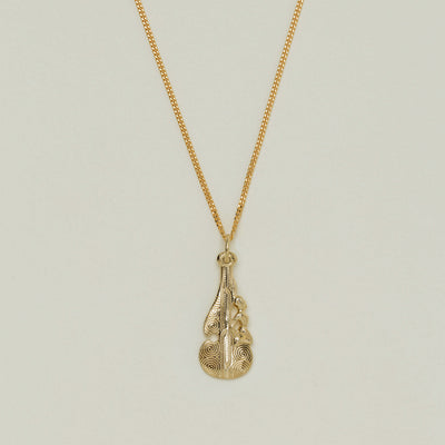 9ct Yellow Gold Patu Pendant - Necklace - Walker & Hall