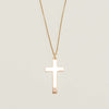 Deja Vu 9ct Rose Gold Classic Cross Pendant With Chain - Necklace - Walker & Hall