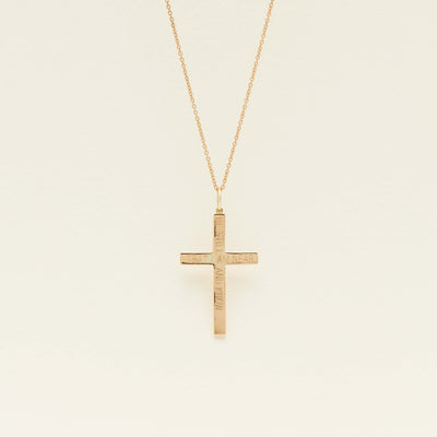 Deja Vu 9ct Rose Gold 'Psalm 46:10' Cross Pendant