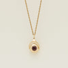 Deja Vu 9ct Yellow Gold Amethyst Spinner Pendant - Necklace - Walker & Hall