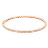 18ct Rose Gold 1.90ct Diamond Bangle-Bracelet-Walker & Hall