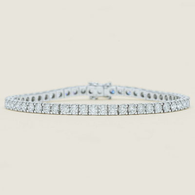 18ct White Gold 6.01ct Diamond Jubilee Bracelet 18.5cm - Bracelet - Walker & Hall