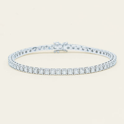 18ct White Gold 4.01ct Diamond Jubilee Bracelet - Bracelet - Walker & Hall