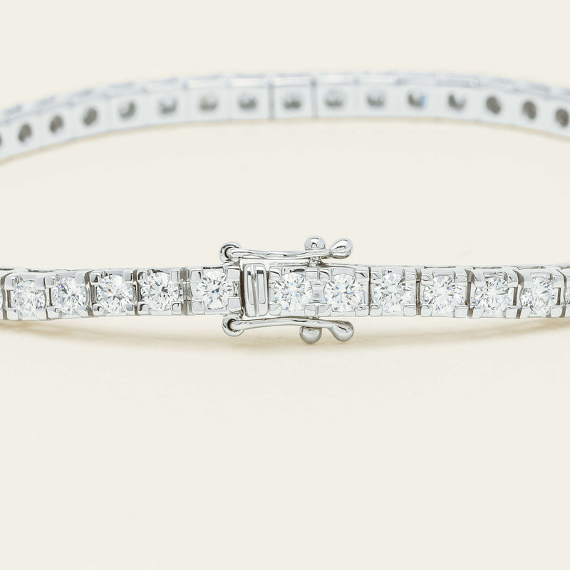 18ct White Gold 3.06ct Diamond Jubilee Bracelet - Bracelet - Walker & Hall