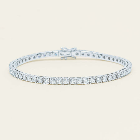 18ct White Gold 3.01ct Diamond Jubilee Bracelet - Bracelet - Walker & Hall