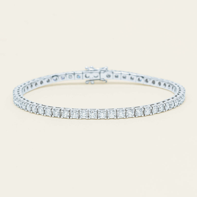 18ct White Gold 3.06ct Diamond Jubilee Bracelet - Bracelet - Walker & Hall