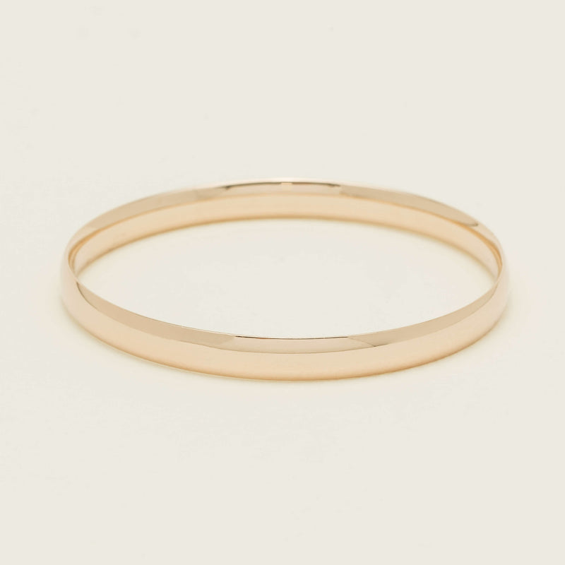 9ct Rose Gold 6.5mm Bangle - Bracelet - Walker & Hall